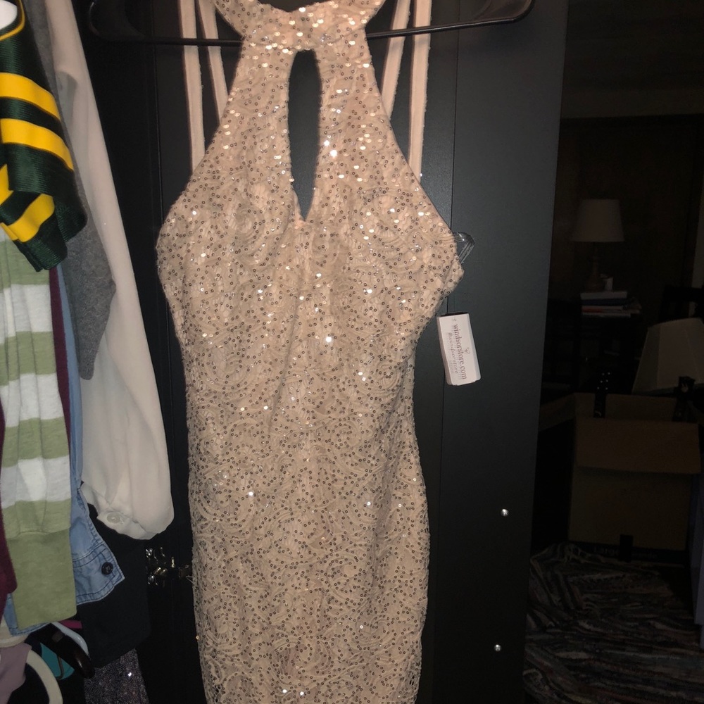 Gold Sequin Dress